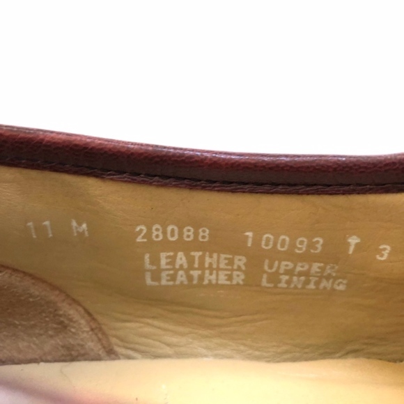 Bostonian Brown Burgundy Leather Tassel Loafers